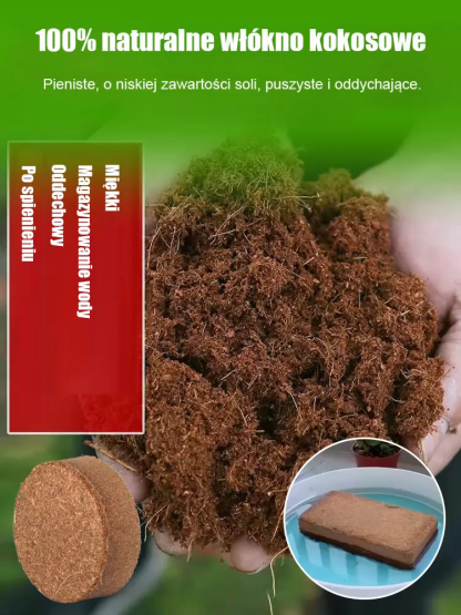  Dziesięcioletnia ziemia odżywcza z włókna kokosowego bez potrzeby nawożenia🌿Zdrowe Korzenie i Obfite Plony