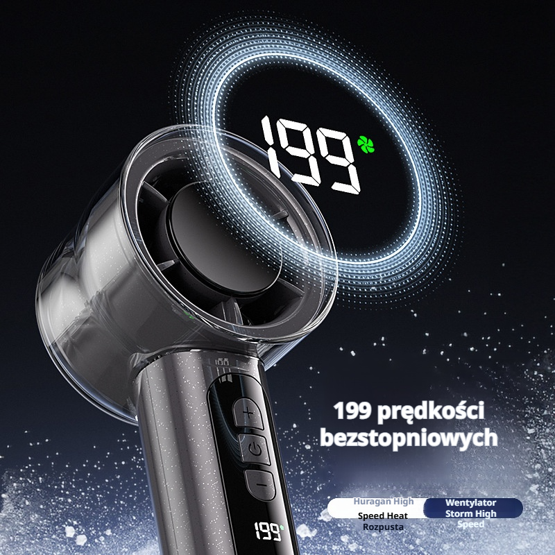 Wentylator ręczny o dużej prędkości – mini wentylator do akademika