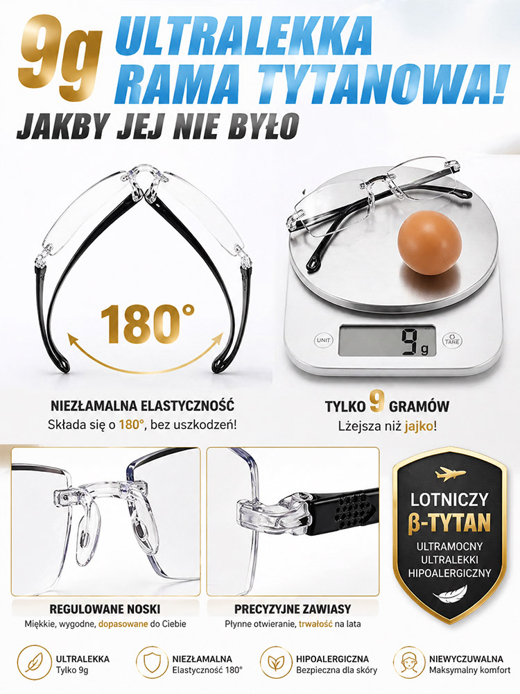 Okulary przeciw prezbiopii przeciw niebieskiemu światłu