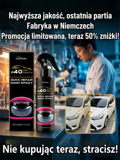 🚗Niemiecki Nano Spray Ceramiczny 3w1 | Maskuje Rysy | Lustrzany Blask ✨