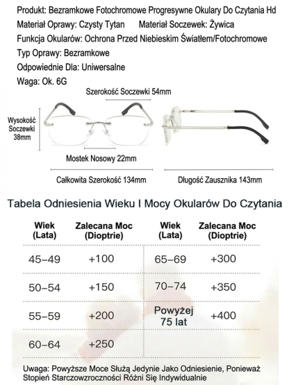 Niemieckie Okulary Samoregulujące z Płynnym Autofokusem👓Szwajcarski TR90 i Powłoka Anty-Para✨Ochrona Niebieskiego Światła🇩🇪 Likwidacja Magazynu Granicznego