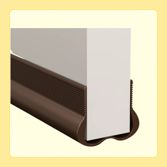 Curved door bottom sealing strip mute windproof sticker