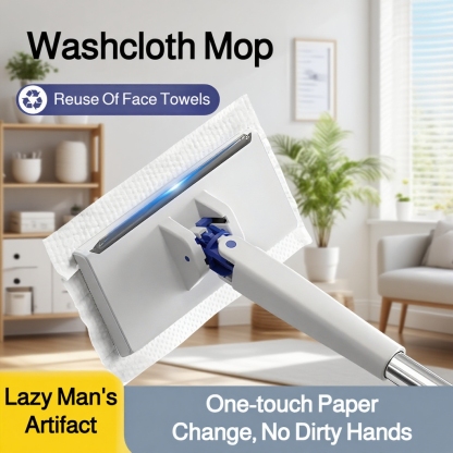Household Bathroom Mini Mop - No Dirty Hands, Convenient Cleaning