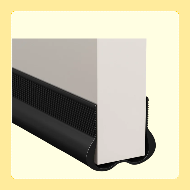 Curved door bottom sealing strip mute windproof sticker