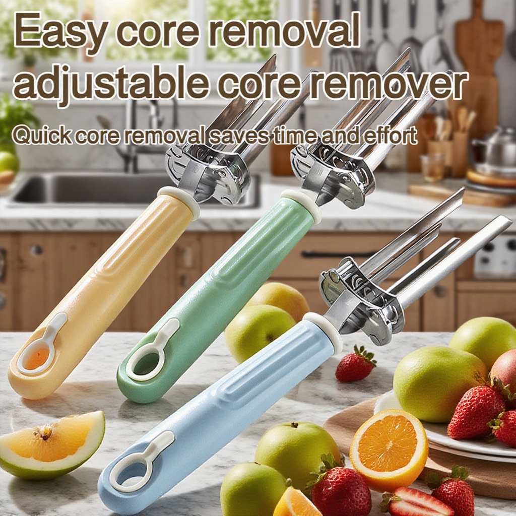 Household fruit corer adjustable stainless steel pear corer water corer kitchen corer tool