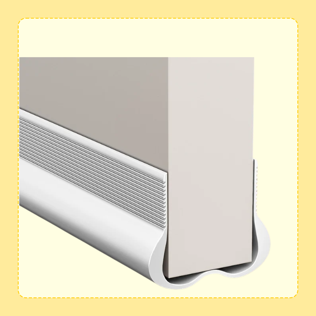 Curved door bottom sealing strip mute windproof sticker