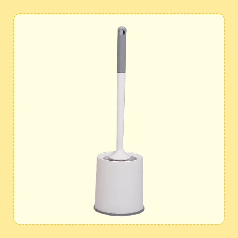 Household Toilet Brush Set for Bathroom, 360° Clean with Holder