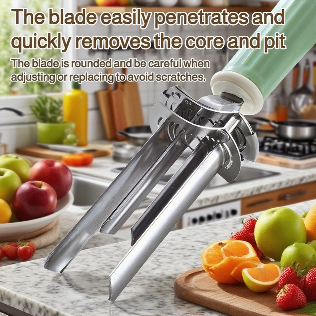 Household fruit corer adjustable stainless steel pear corer water corer kitchen corer tool
