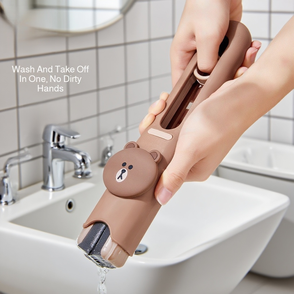 Multi-Scene Mini Mop Slippers – Handfree Cotton Cleaning