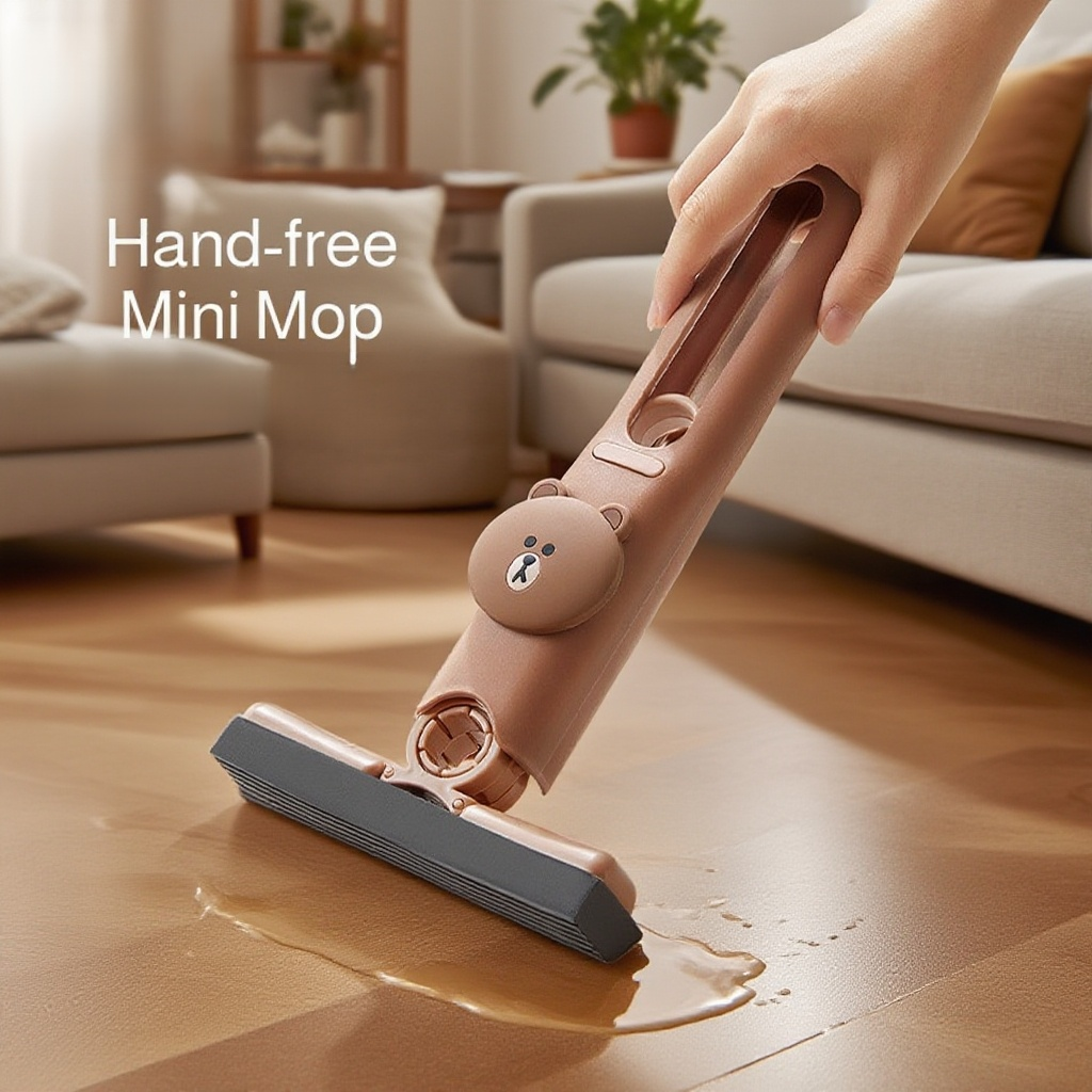Multi-Scene Mini Mop Slippers – Handfree Cotton Cleaning