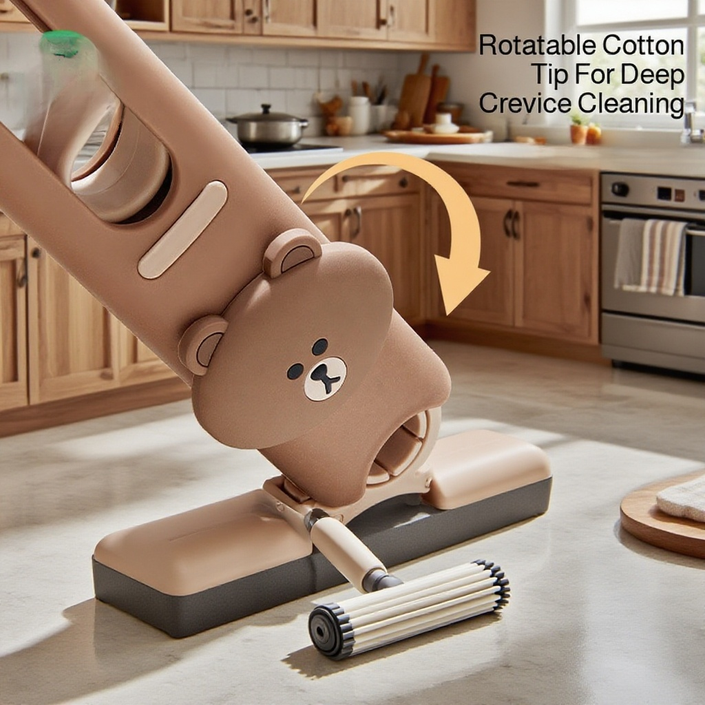 Multi-Scene Mini Mop Slippers – Handfree Cotton Cleaning