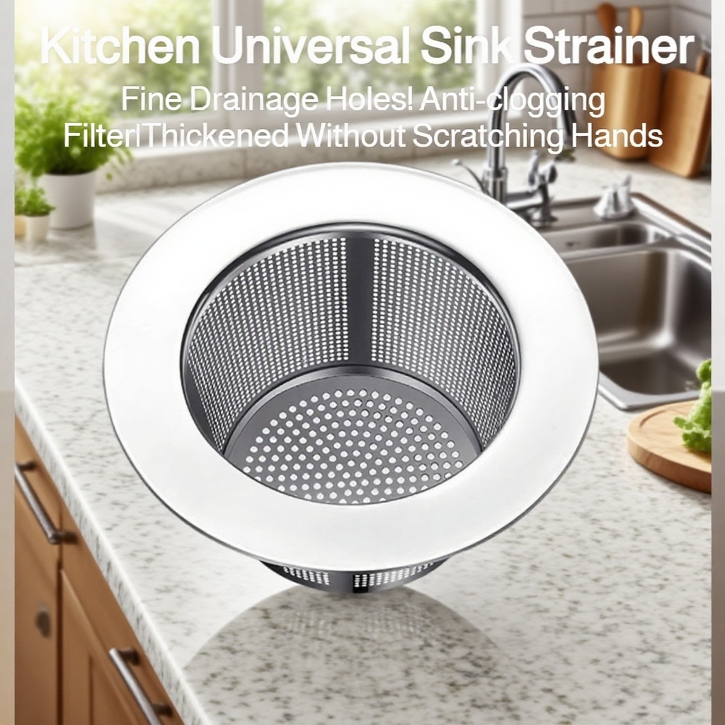 Stainless steel sink strainer for washbasin Sink drain anticlogging sink strainer