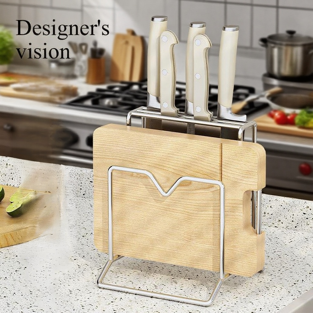 Household Draining Rack for Knives and Cutting Boards