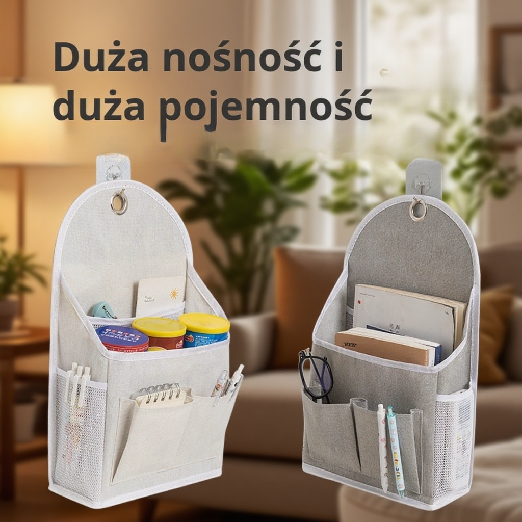 Wisząca torba do przechowywania tkanin na ścianę