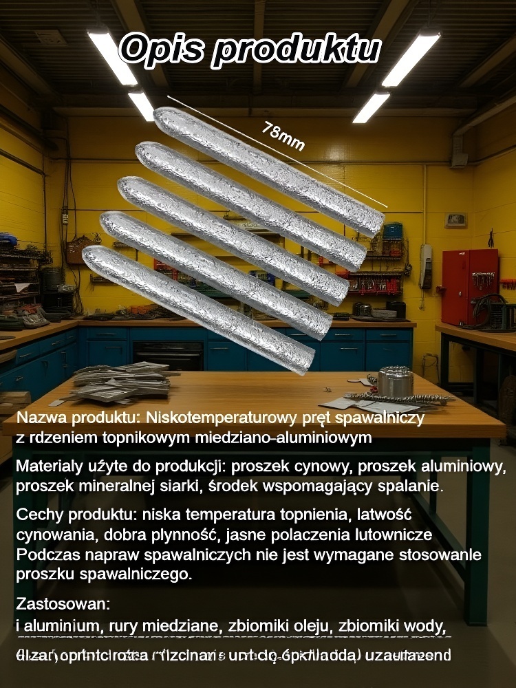 【🛠️Pożegnanie z palnikiem do spawania】 Ulepszona i wzmocniona wersja uniwersalnej elektrody spawalnicz🔥 Wystarczy zapalniczka! Ta uniwersalna elektroda naprawi rury, miedź i plastik w 3 minuty   