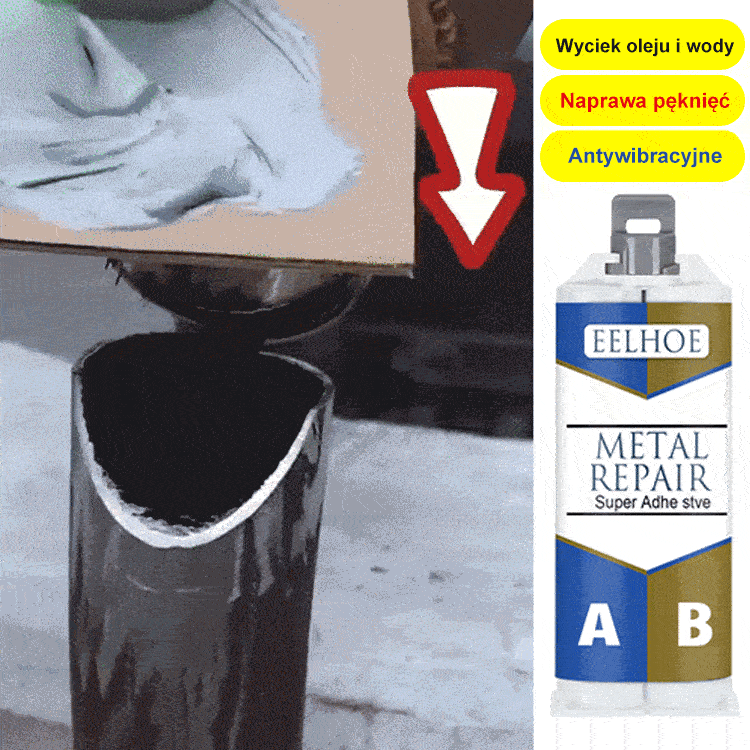 💥【Supermocny klej naprawczy】Klej odlewniczy, który naprawia pęknięcia w 1 minutę! Nasz klej wystarcza na 20 lat 💪