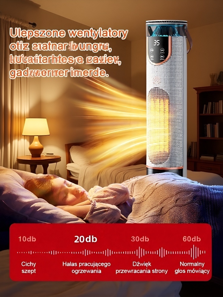 🔥 Błyskawiczne ciepło w 3s! 💨 Twój grzejnik oczyszcza i nawilża powietrze, zużywając przy tym niemal zero energii! 🌿