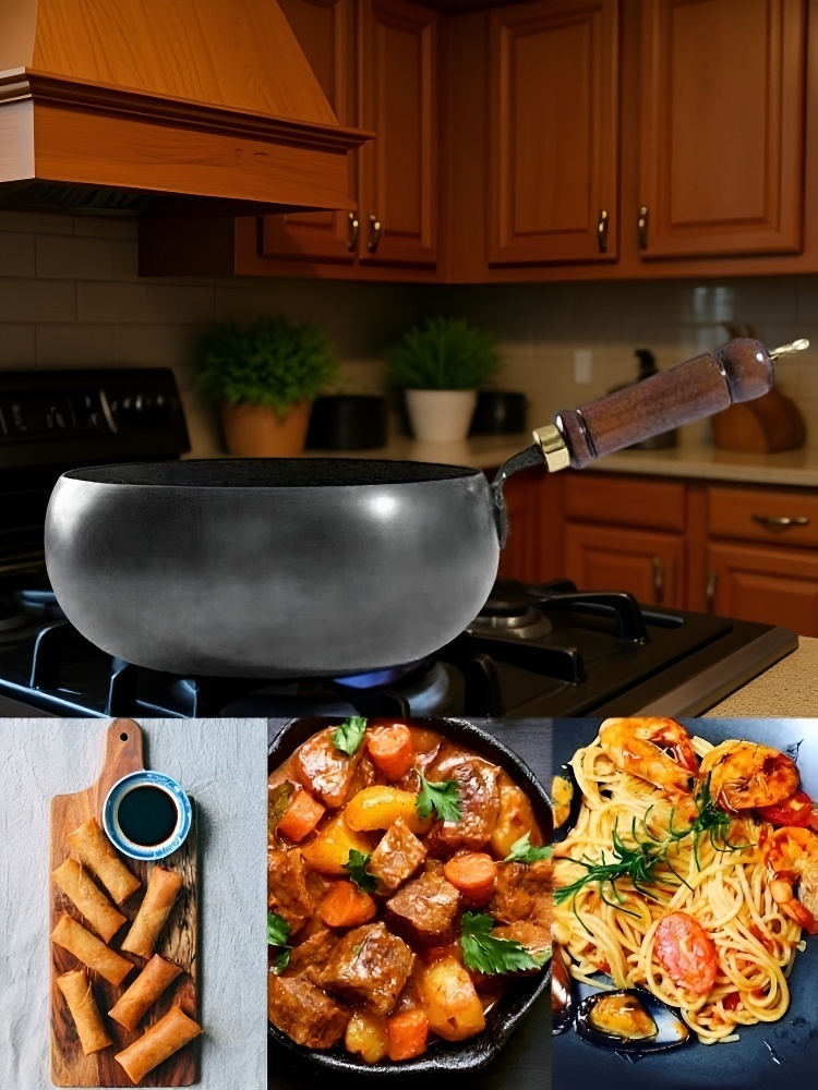 🔥 Lekki ręcznie kuty garnek, gotuj zdrowo i wygodnie każdego dnia