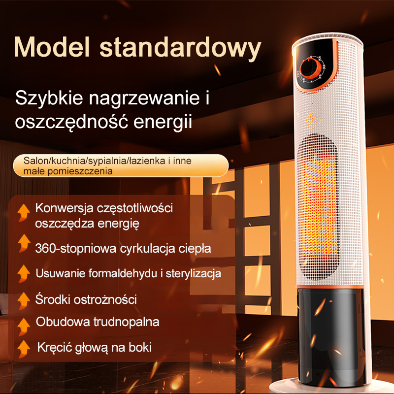 🔥 Błyskawiczne ciepło w 3s! 💨 Twój grzejnik oczyszcza i nawilża powietrze, zużywając przy tym niemal zero energii! 🌿