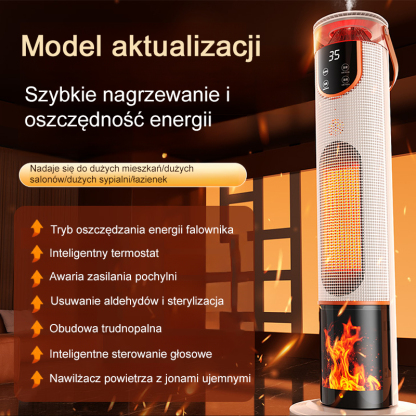 🔥 Błyskawiczne ciepło w 3s! 💨 Twój grzejnik oczyszcza i nawilża powietrze, zużywając przy tym niemal zero energii! 🌿