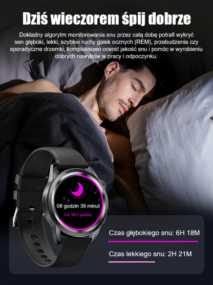 [Oficjalny produkt] ✅🥇 [Limit 20 sztuk] Zegarek do pomiaru poziomu glukozy we krwi, pasek stalowy