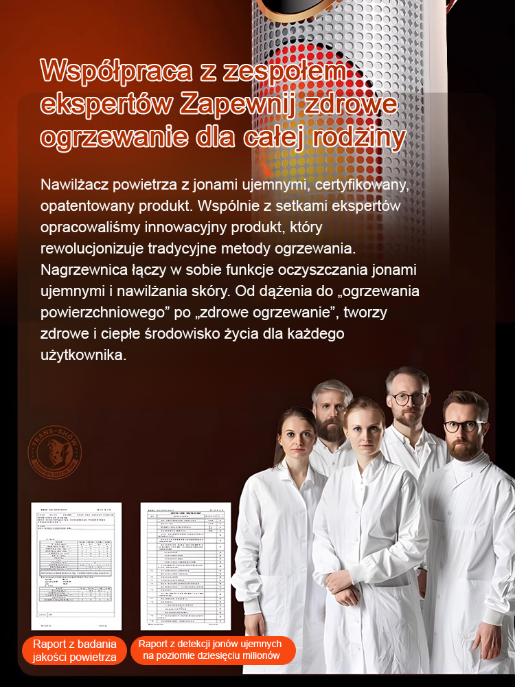 🔥 Błyskawiczne ciepło w 3s! 💨 Twój grzejnik oczyszcza i nawilża powietrze, zużywając przy tym niemal zero energii! 🌿