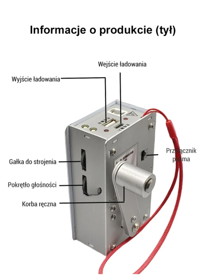 🔥【Oficjalny oryginalny produkt】Radio awaryjne z korbką do rozruchu, zapłonem i funkcjami oświetlenia 🔋Niezależne źródło zasilania ☀️Nigdy się nie wyczerpie 💧Wojskowe radio wodoodporne IPX8
