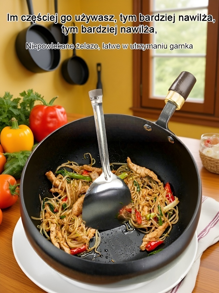 🔥 Lekki ręcznie kuty garnek, gotuj zdrowo i wygodnie każdego dnia