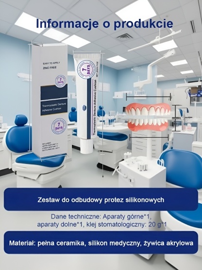  Zestaw estetycznych nakładek na zęby😁 Jedz wszystko bez obaw! Nasz zestaw nakładek pasuje idealnie, jest stabilny i daje naturalny uśmiech ✨