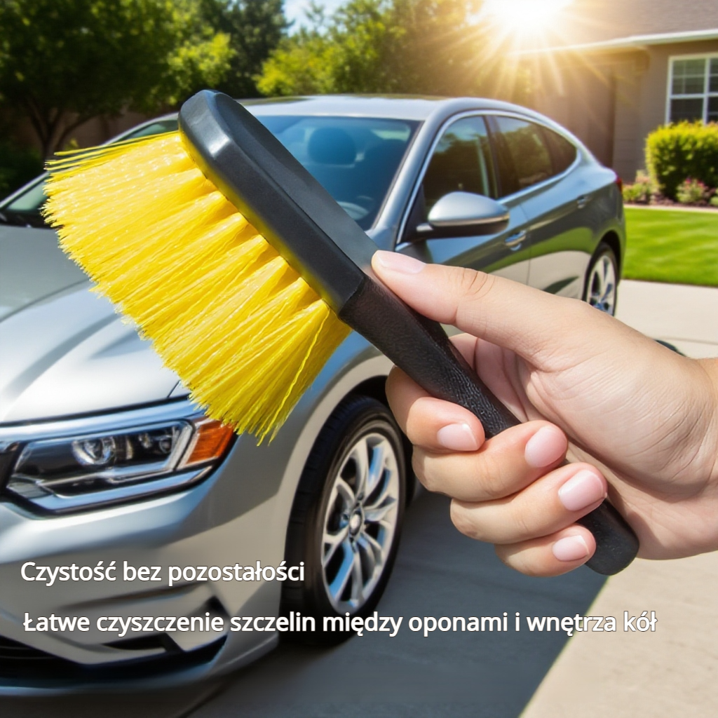 Nylonowa szczotka do czyszczenia szczelin kół samochodowych