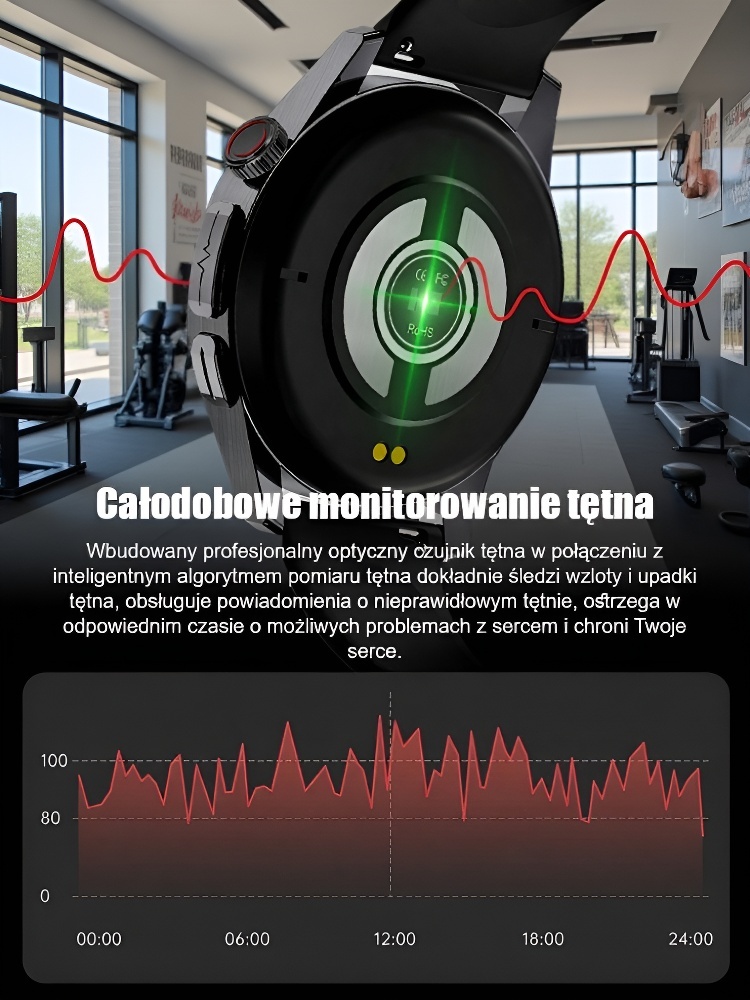 [Oficjalny produkt] ✅🥇 [Limit 20 sztuk] Zegarek do pomiaru poziomu glukozy we krwi, pasek stalowy