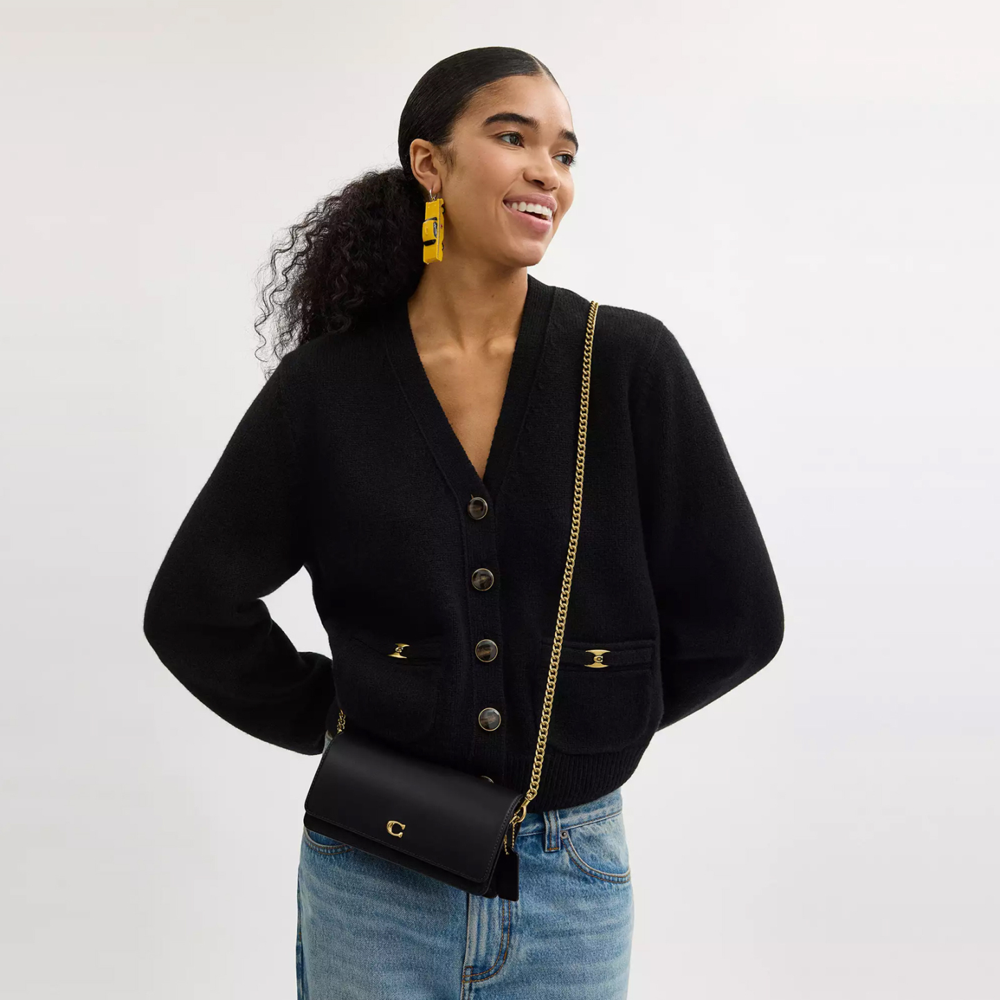 Evie Long Wallet With Chain