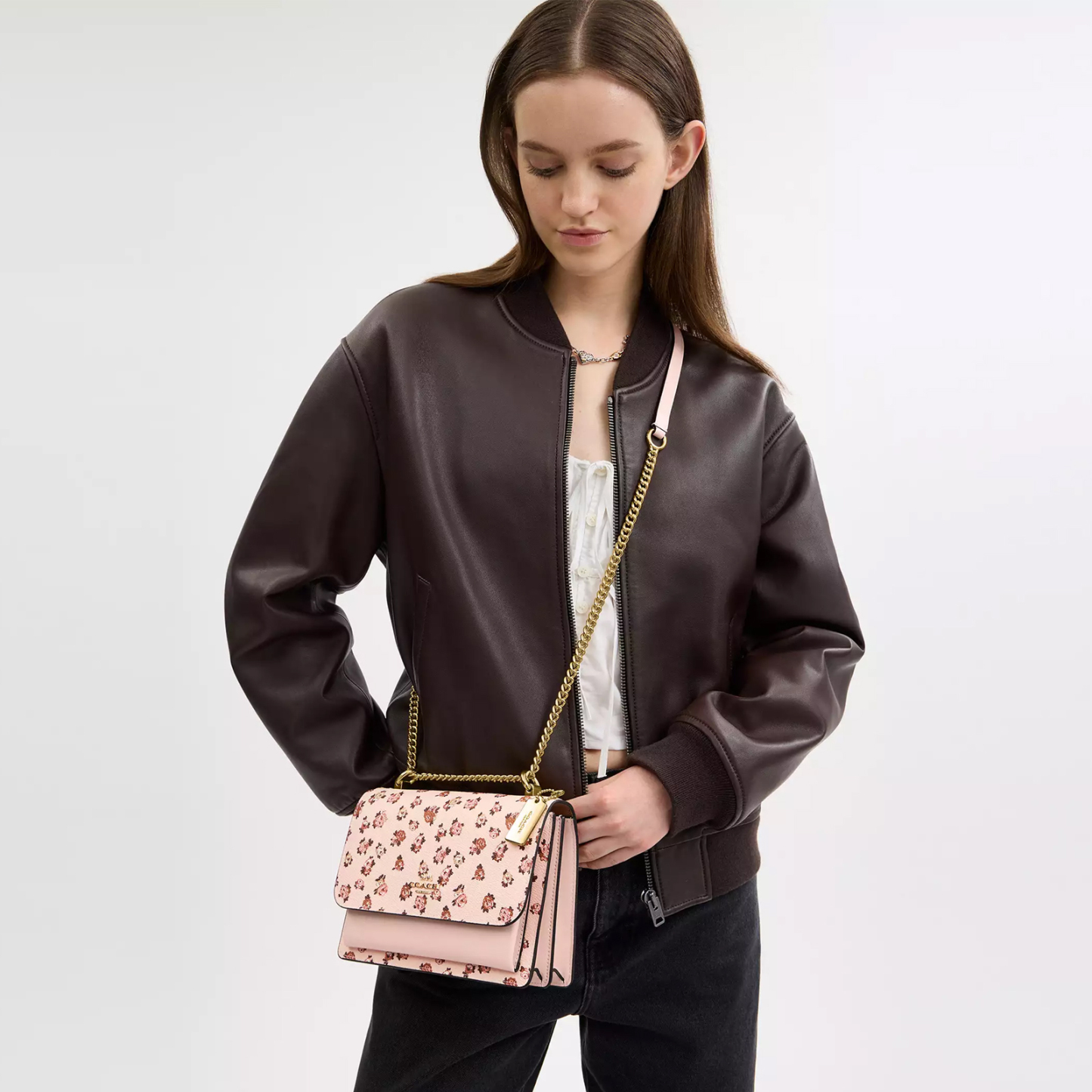 Klare Crossbody Bag With Rose Print