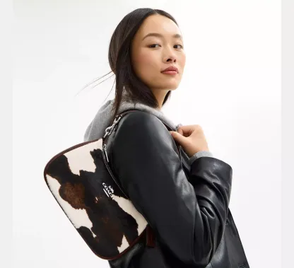 Teri Shoulder Bag With Cow Print