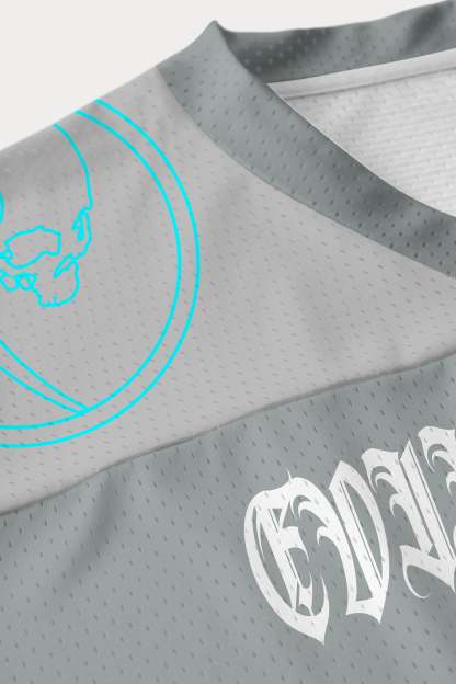 Evilnova Gray NO.07 Mesh Sport Jerse-Evilnova