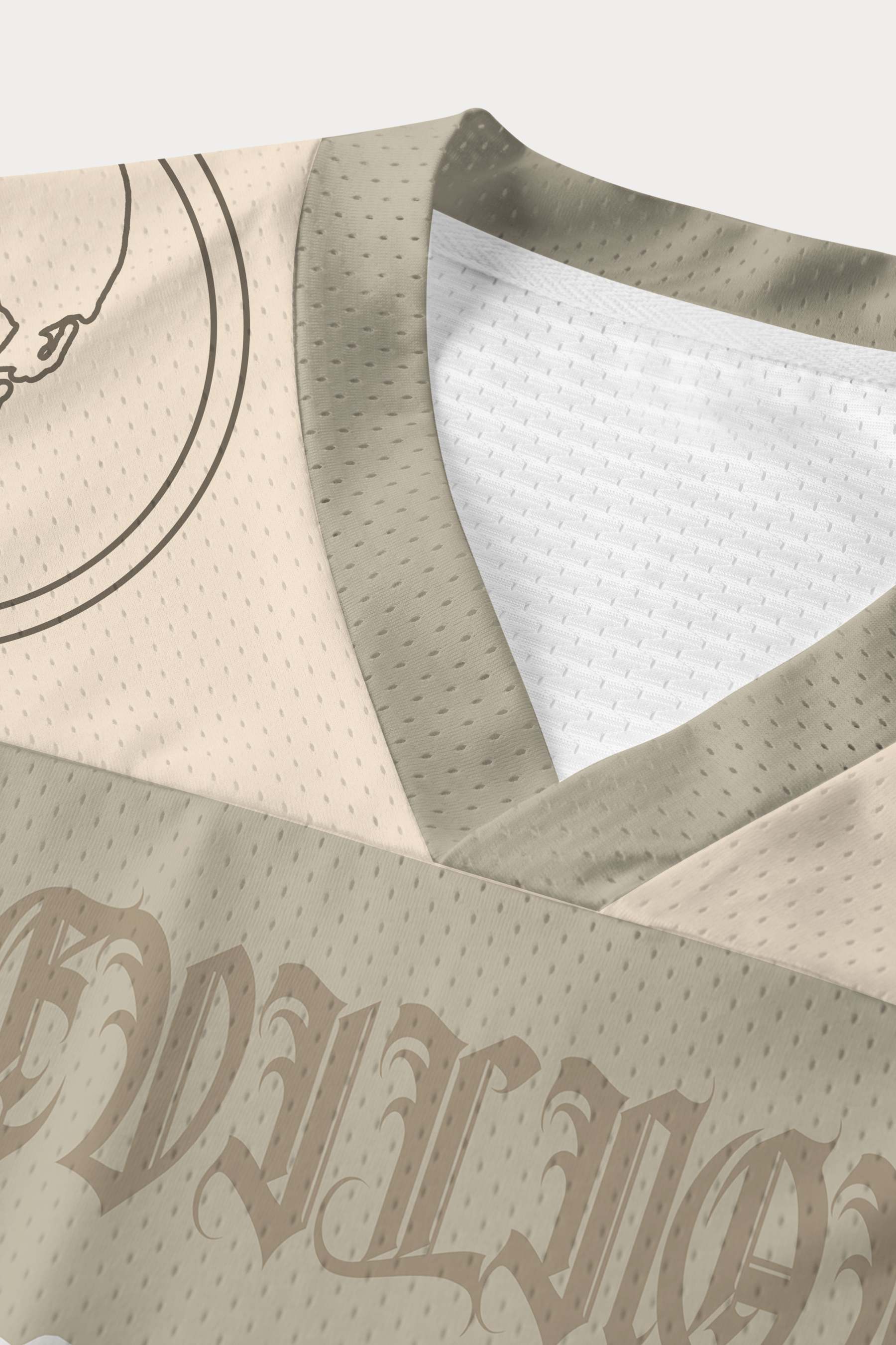 Evilnova Khaki NO.07 Mesh Sport Jersey-Evilnova