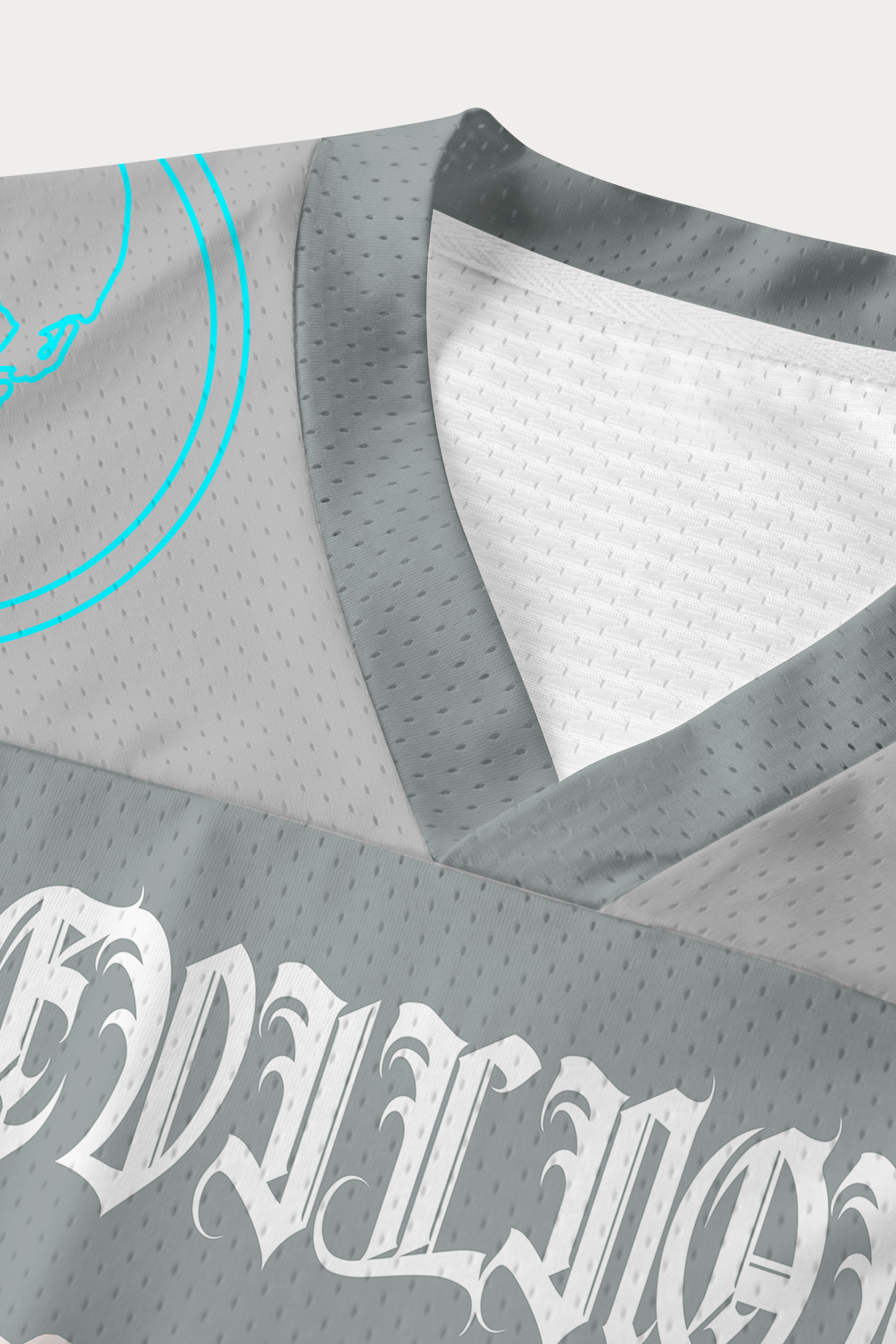 Evilnova Gray NO.07 Mesh Sport Jerse-Evilnova