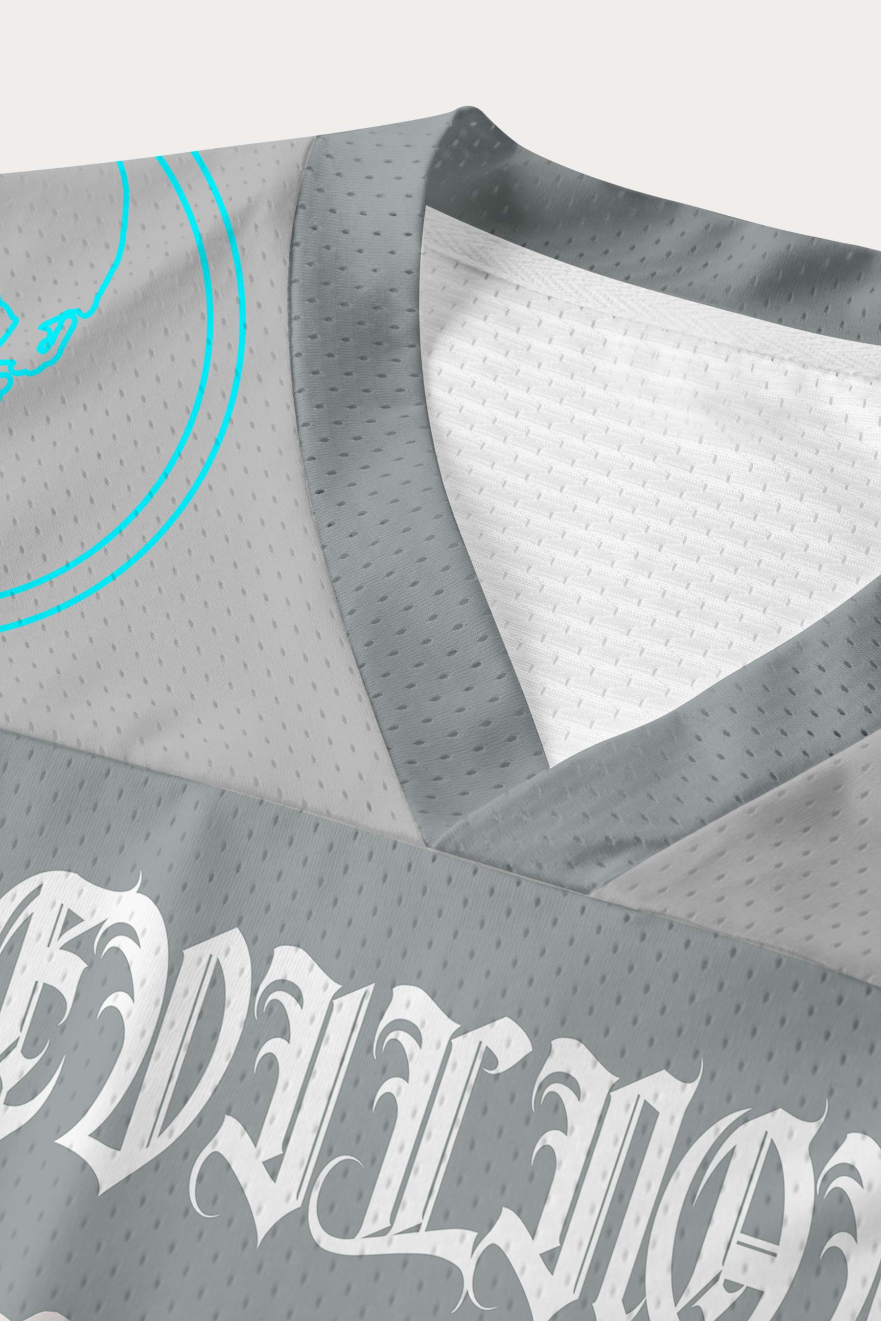 Evilnova Gray NO.07 Mesh Sport Jerse-Evilnova