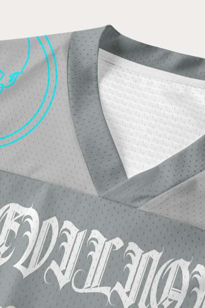 Evilnova Gray NO.07 Mesh Sport Jerse-Evilnova