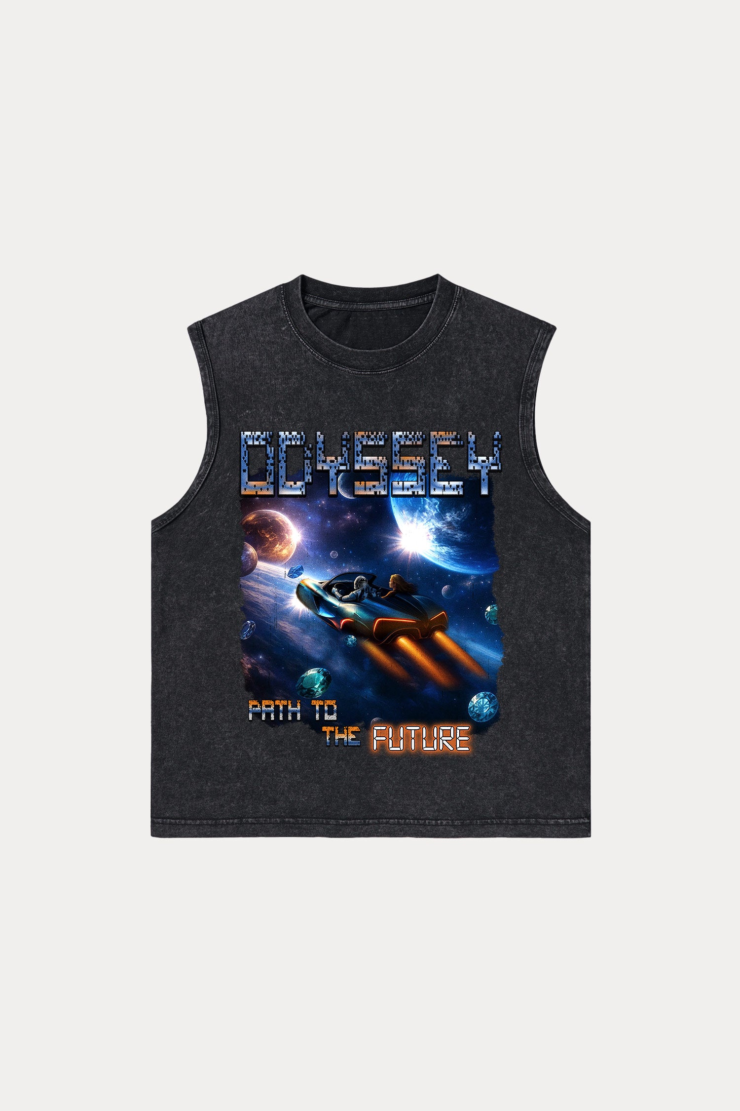 Evilnova Odyssey Washed Tank Top-Evilnova