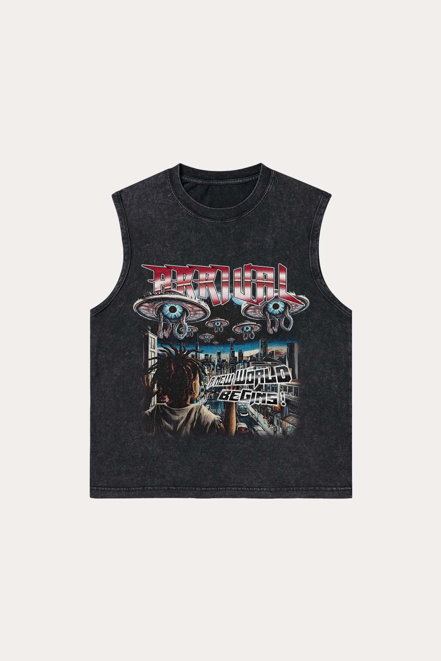 Evilnova Arrival Washed Tank Top-Evilnova