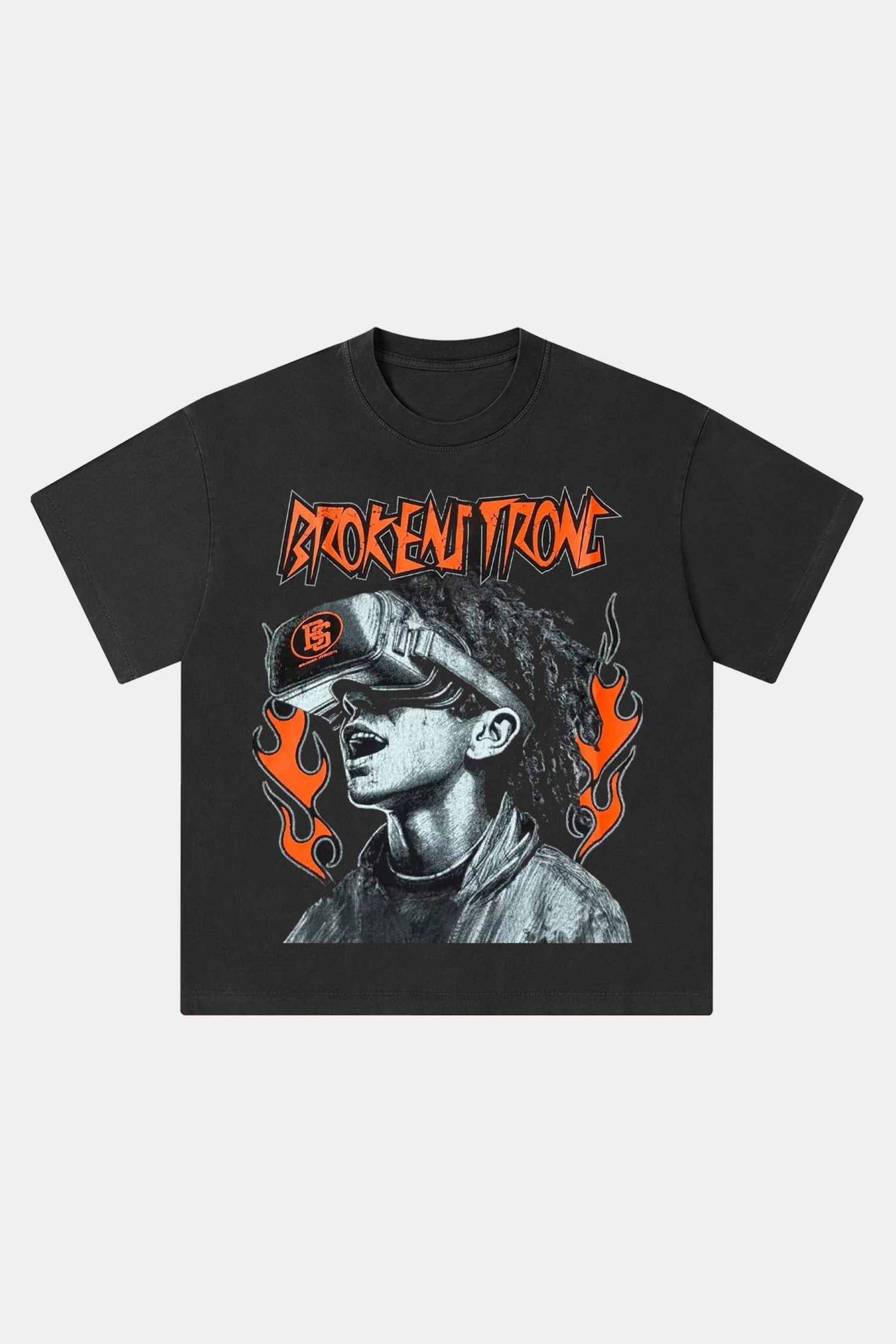 Evilnova Broken Strong Washed Streetwear T-Shirt-Evilnova