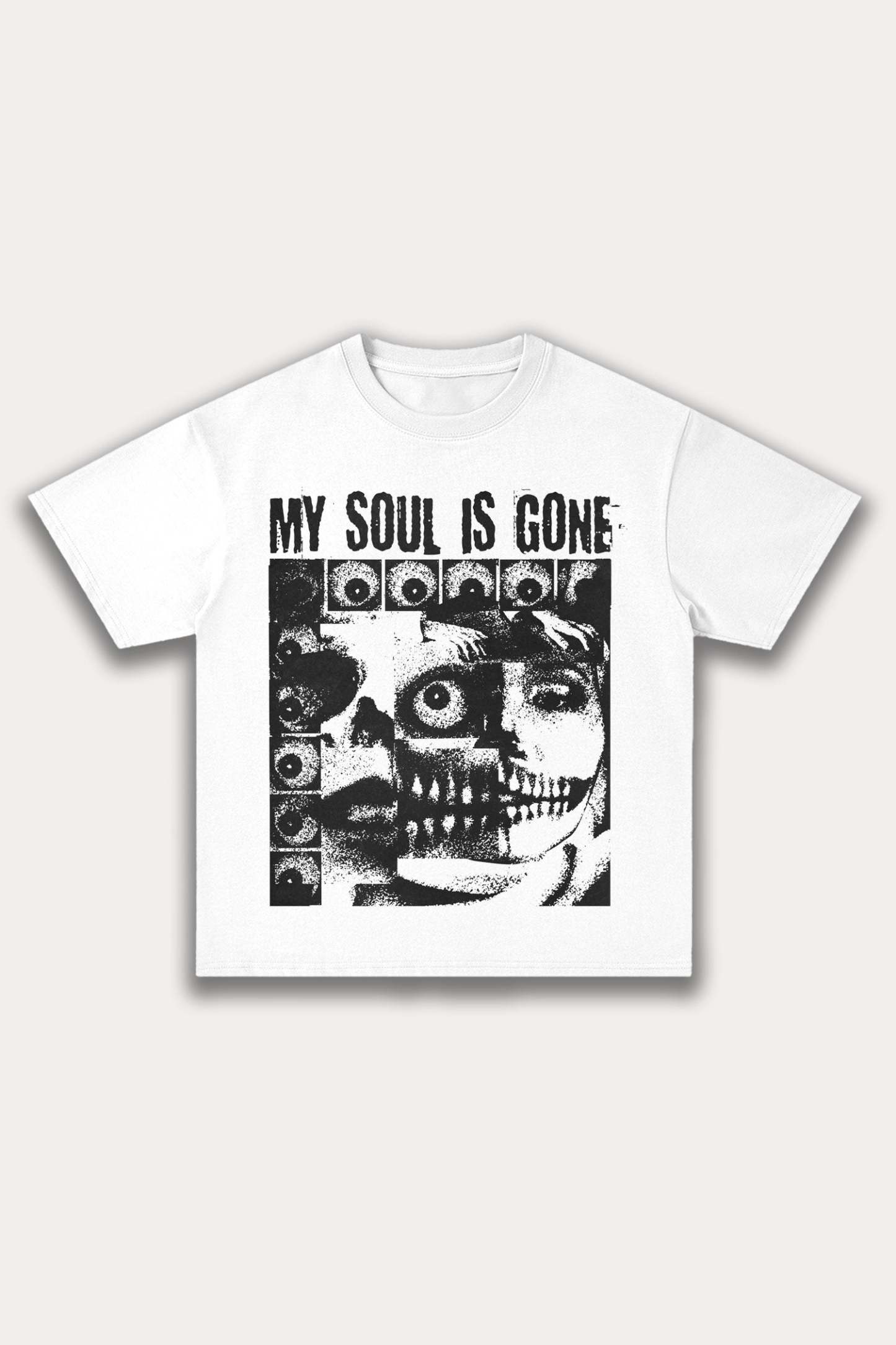 Evilnova My Soul Is Gone Cotton Oversize T-Shirt-Evilnova
