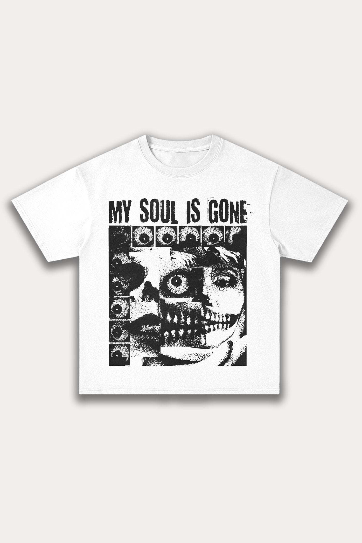 Evilnova My Soul Is Gone Cotton Oversize T-Shirt-Evilnova