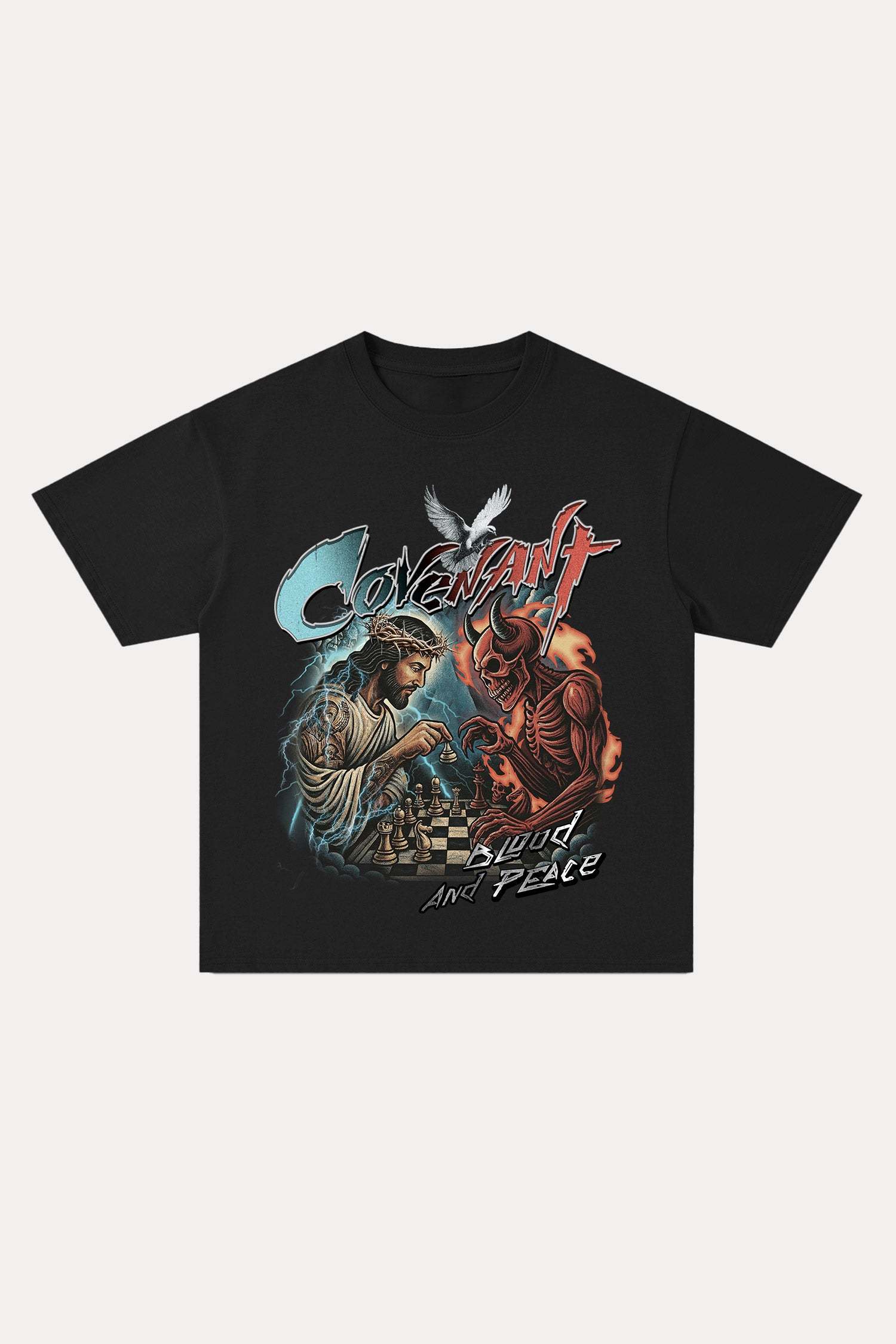 Evilnova Covenent Cotton Oversize T-Shirt-Evilnova