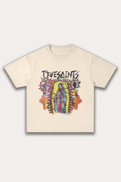 Evilnova Truesaints Cotton Oversize T-Shirt-Evilnova