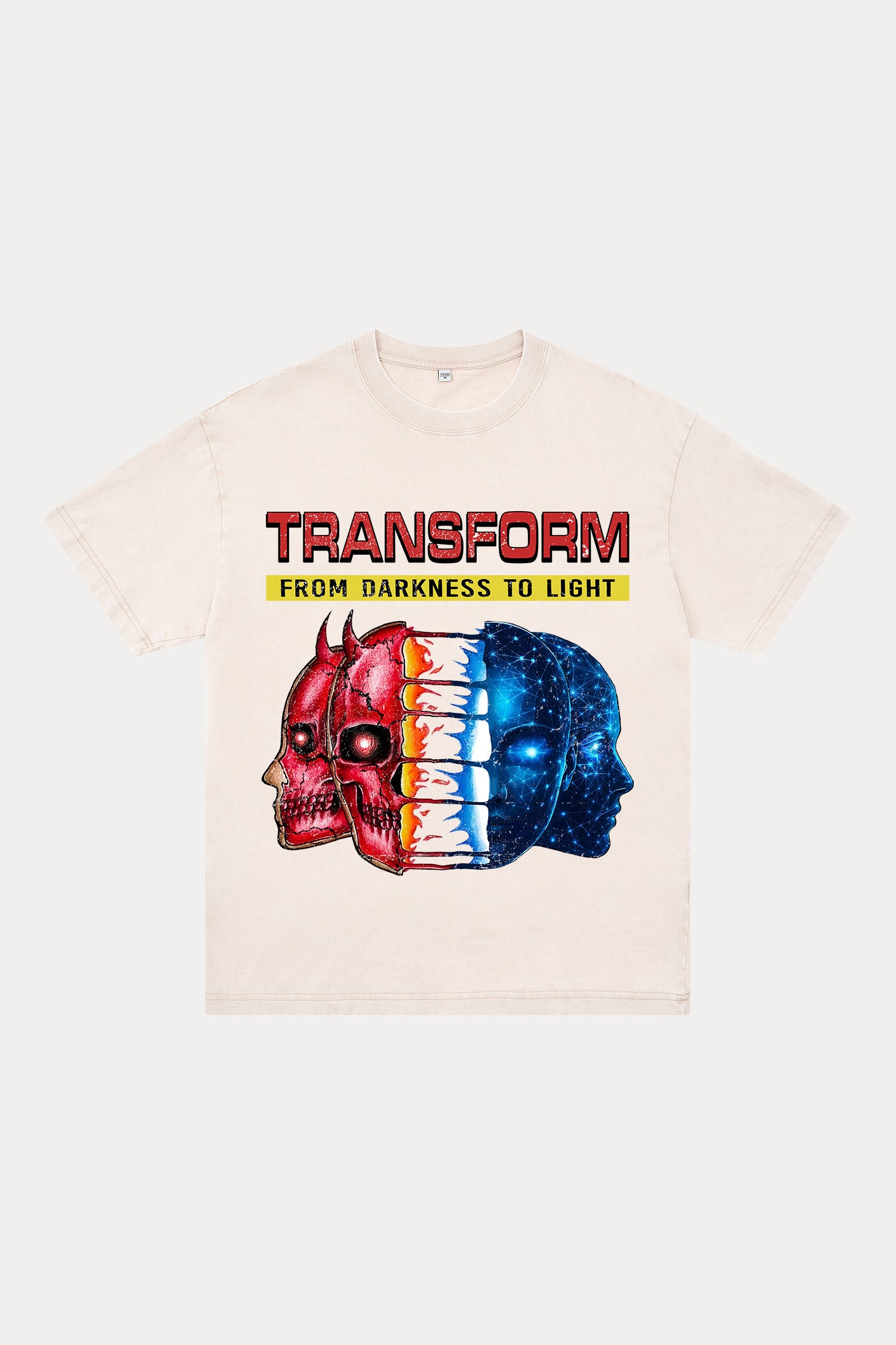 Evilnova Transform Washed Streetwear T-Shirt-Evilnova