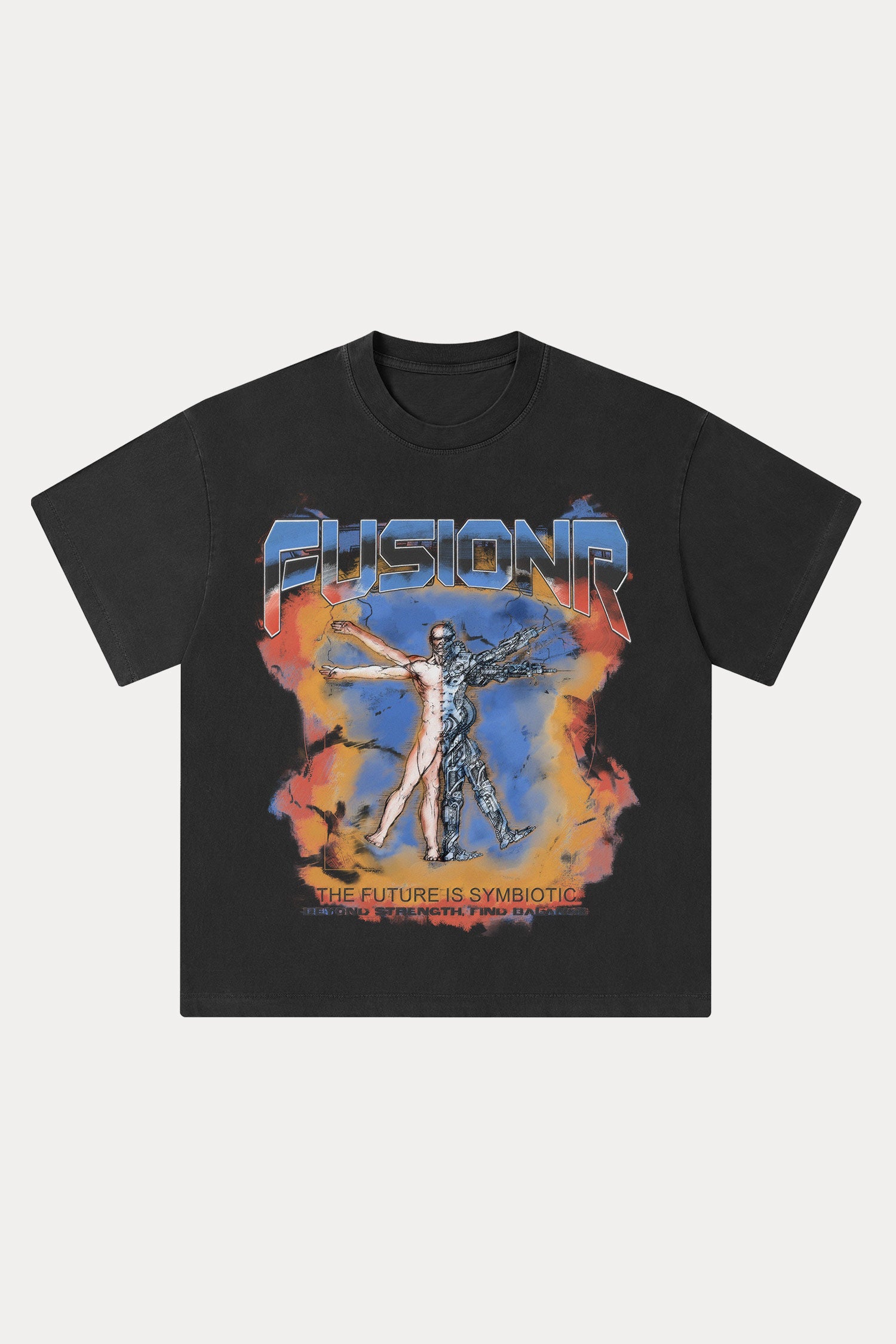 Evilnova Fusionr Washed Streetwear T-Shirt-Evilnova