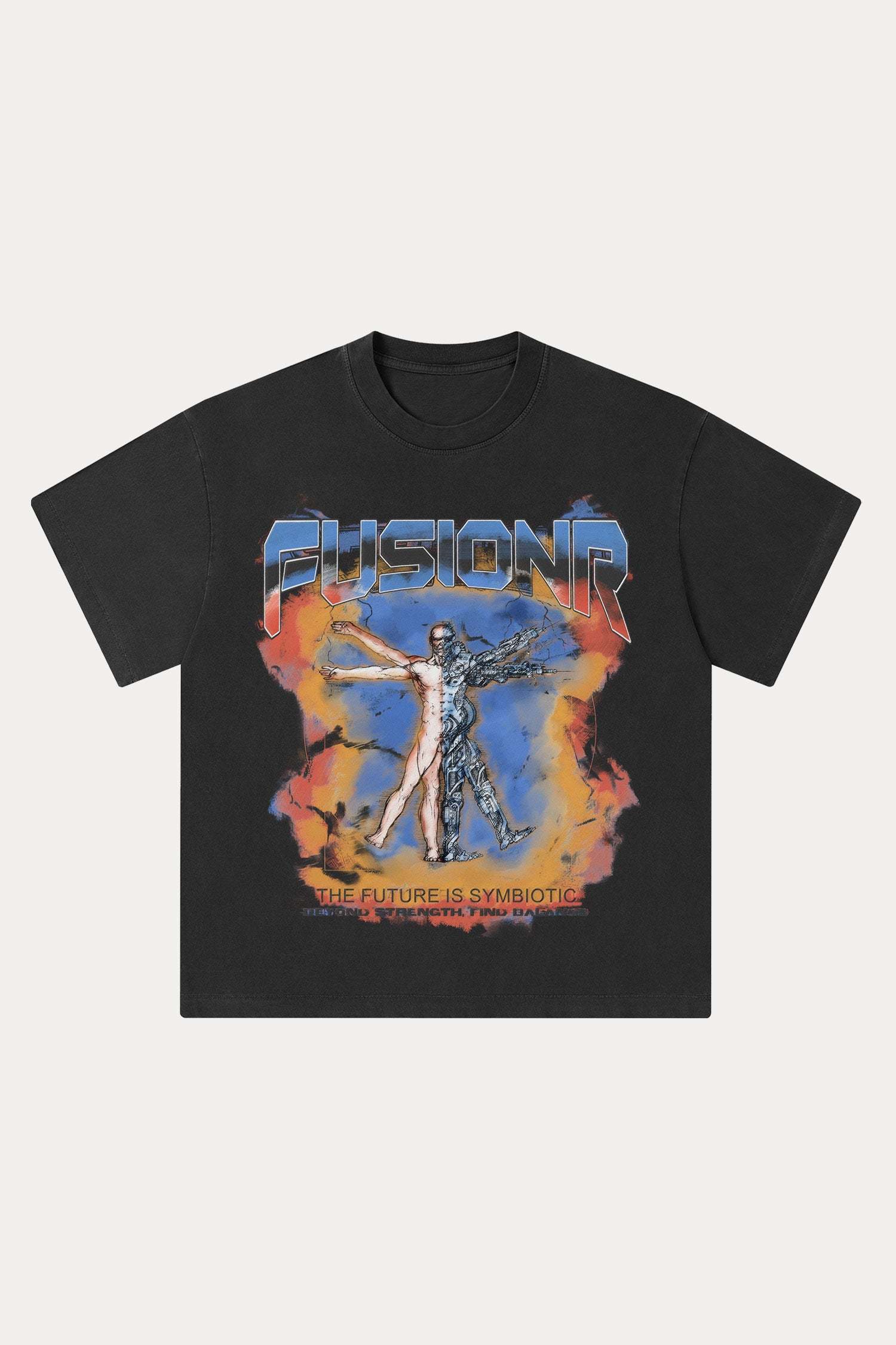 Evilnova Fusionr Washed Streetwear T-Shirt-Evilnova