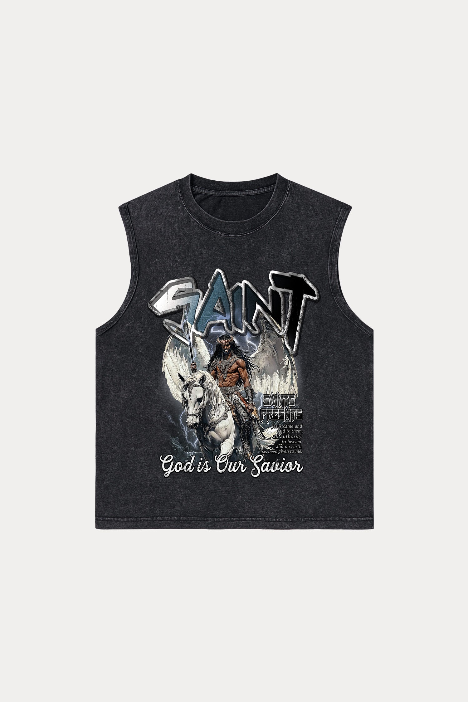 Evilnova Saint Washed Tank Top-Evilnova
